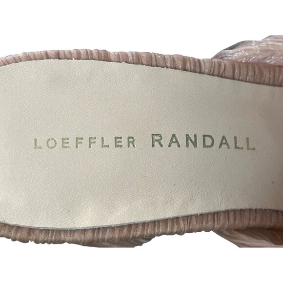 Loeffler Randall Penny Pleated Bow Heel Blush Pink Womens Size 7 - Picture 6 of 10
